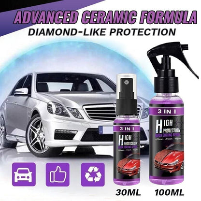 3 en 1 Spray de revestimiento rápido para automóviles de alta protección