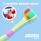 🔥Compra 1 y llévate 1 gratis🔥V-shaped Three-sided Toothbrush with Soft Bristles